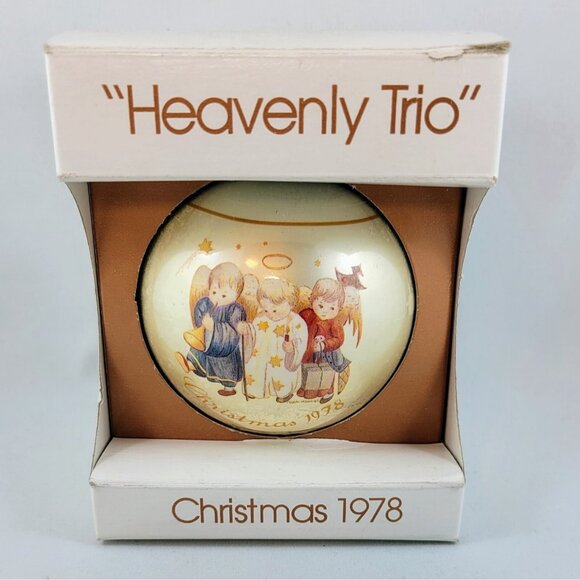 Berta Hummel Christmas Ball 1978 & 1992 Hummel Ornament Schmid Sweet Blessings - Picture 15 of 16